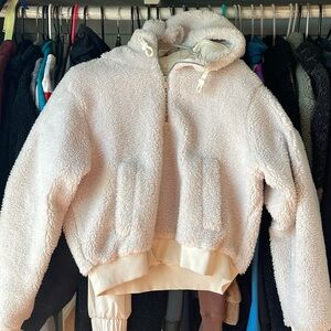 Lululemon textured fleece half zip pullover